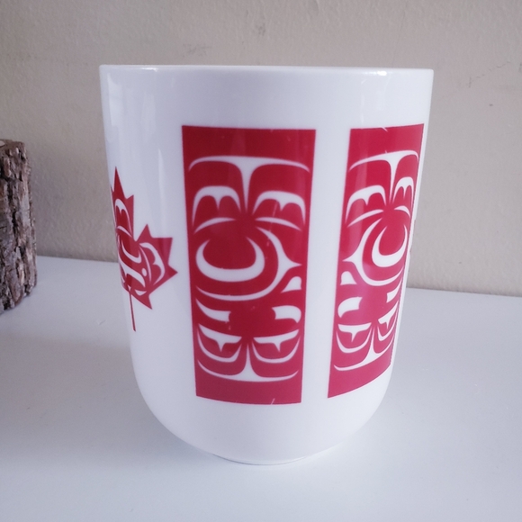 Kwakiutl First Nation 'Standing Together' Fine Porcelain 8oz Mug Pacific - Picture 6 of 10